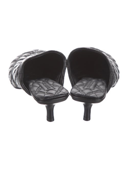 Burberry Leather Printed Mules