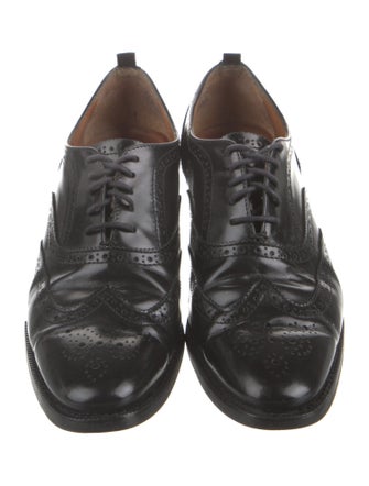 Burberry Leather Chain-Link Accents Brogues