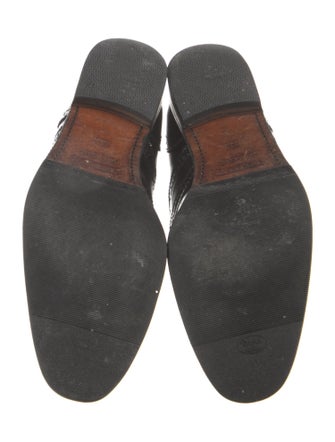 Burberry Leather Chain-Link Accents Brogues