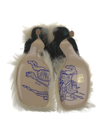 Burberry Velvet Slides