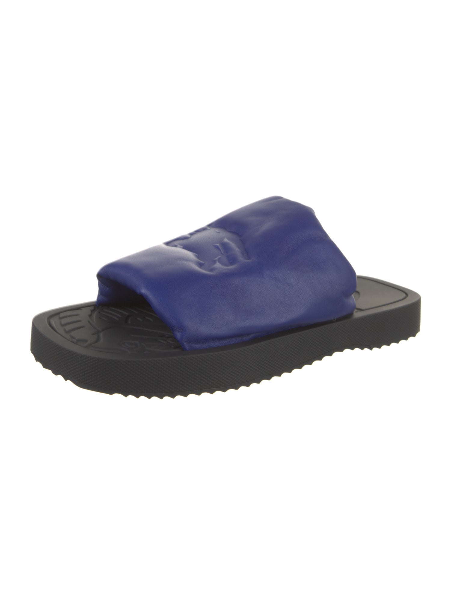 Burberry Leather Colorblock Pattern Sandals