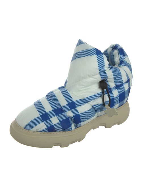Burberry Plaid Print Boots