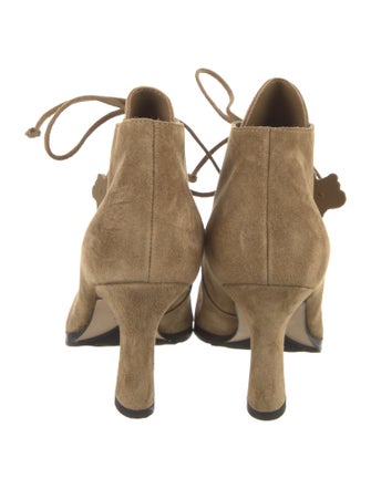 Burberry Suede Lace-Up Boots