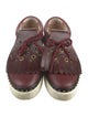 Burberry Nova Check Pattern Leather Sneakers