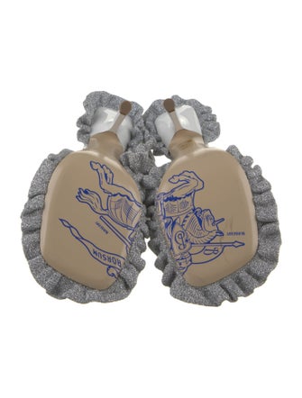 Burberry Leather Slingback Sandals