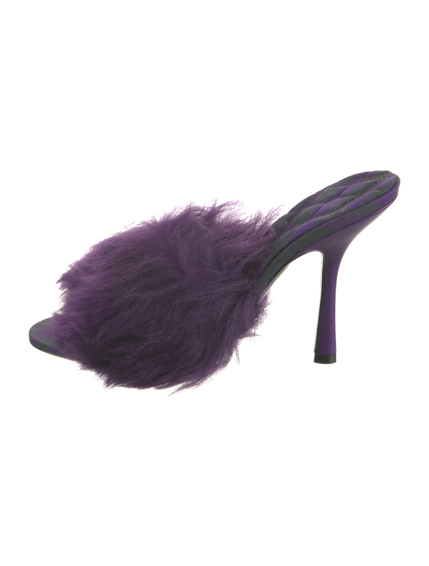 Burberry Faux Fur Slides