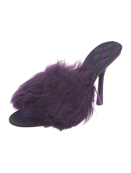 Burberry Faux Fur Slides