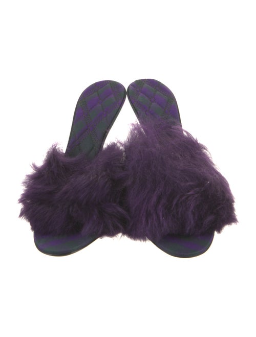Burberry Faux Fur Slides