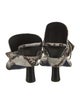 Burberry Snakeskin Animal Print Flip Flops