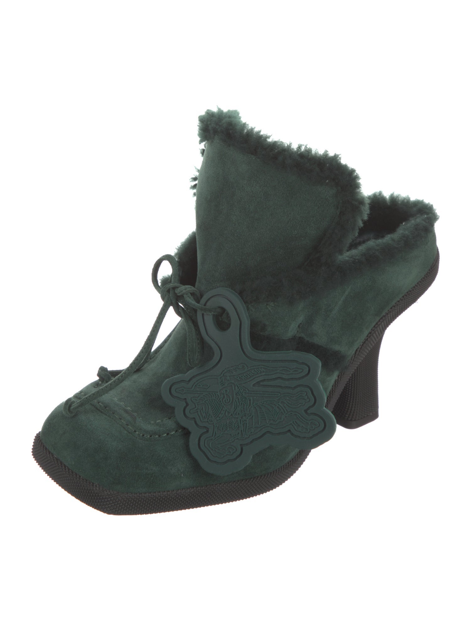 Burberry Suede Mules