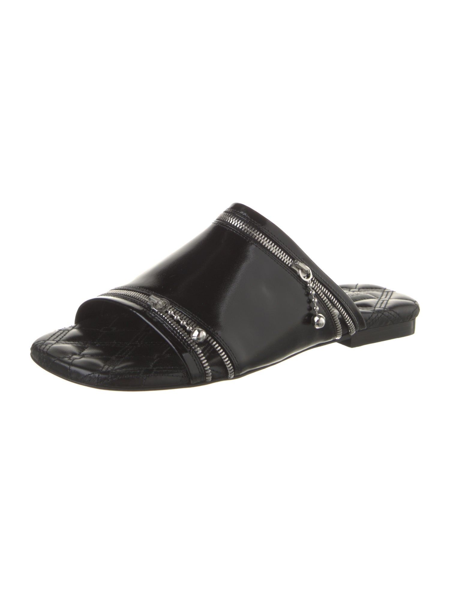 Burberry Leather Printed Slides