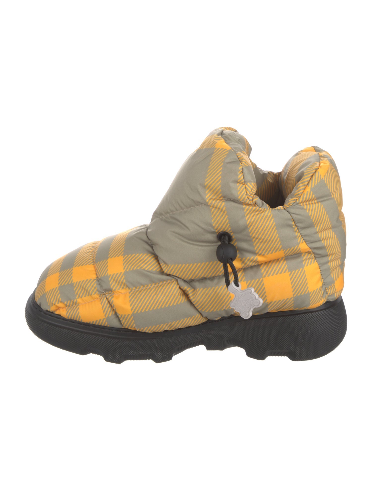 Burberry Plaid Print Boots