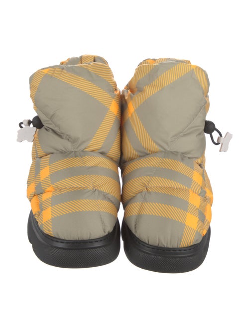 Burberry Plaid Print Boots