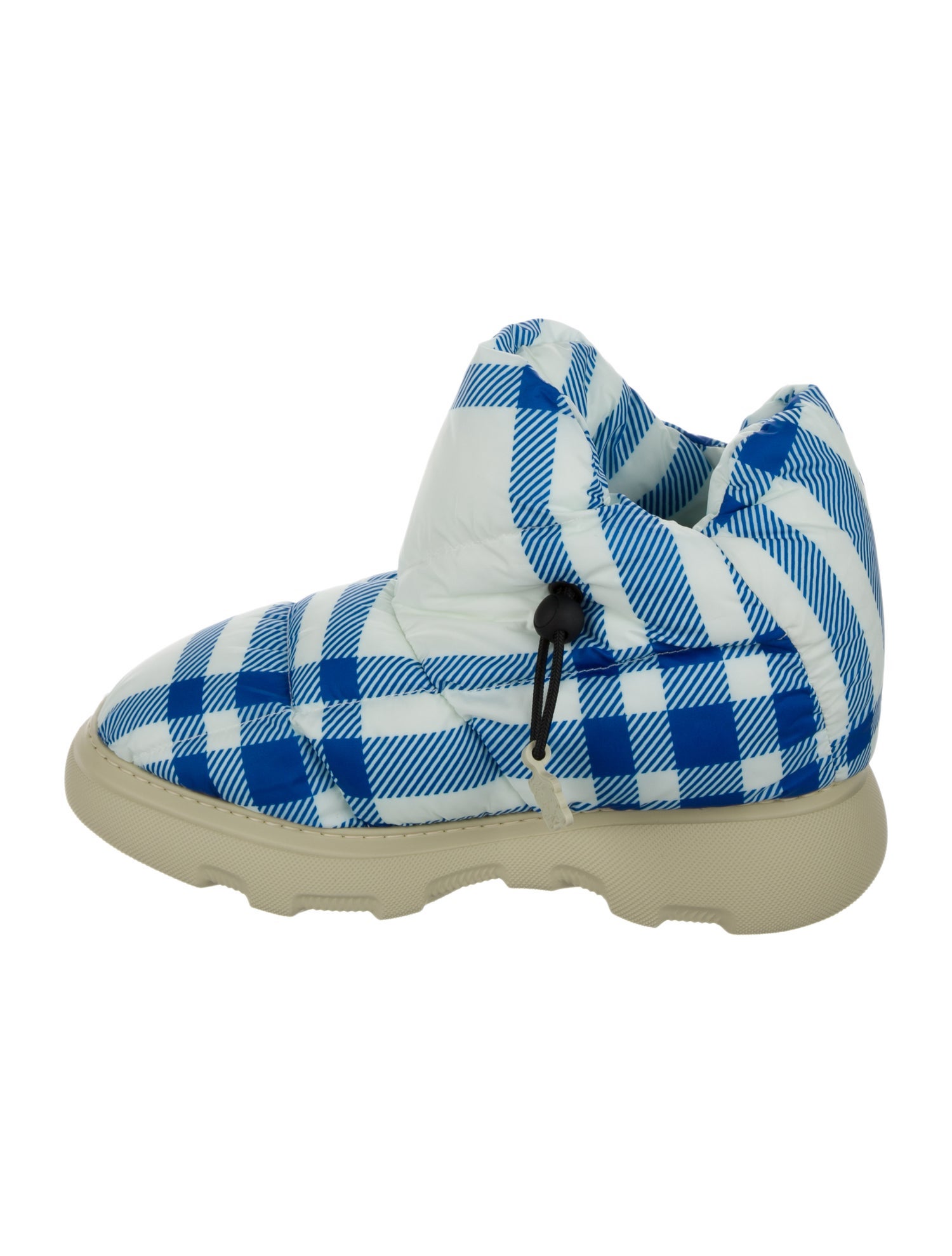 Burberry Plaid Print Boots