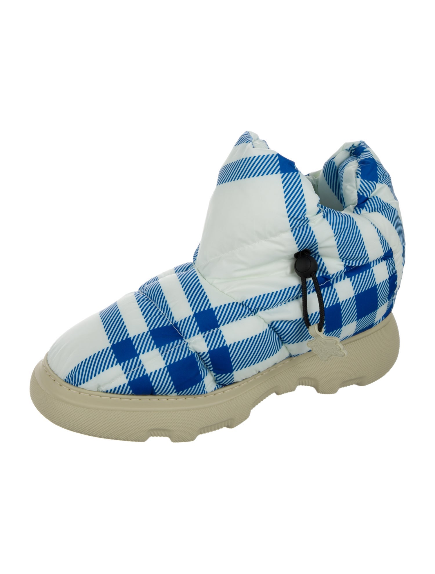 Burberry Plaid Print Boots