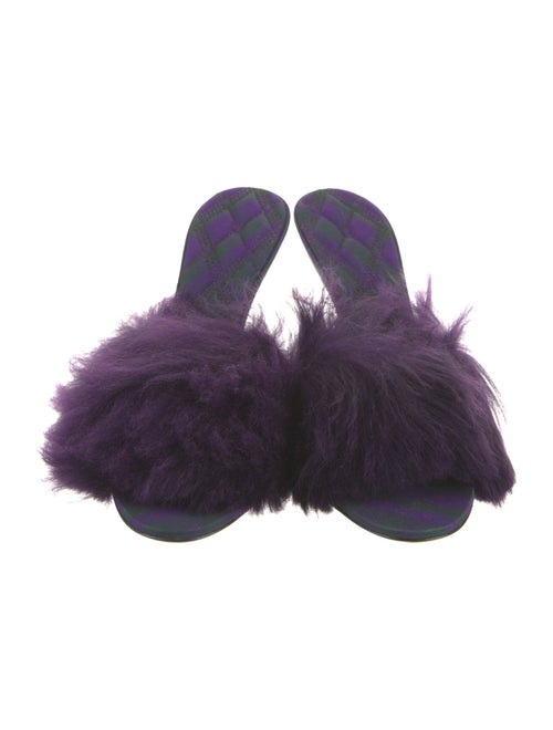 Burberry Faux Fur Slides