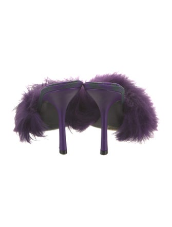 Burberry Faux Fur Slides