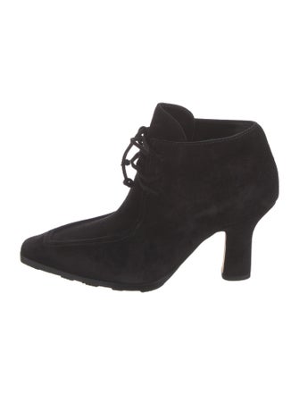 Burberry Suede Lace-Up Boots