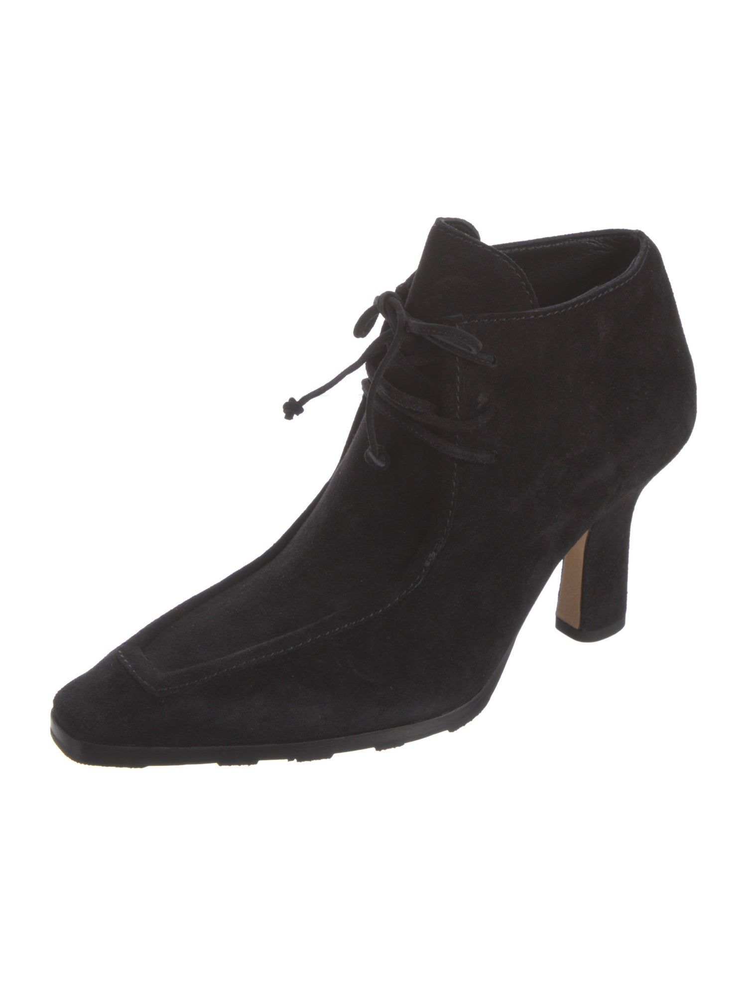 Burberry Suede Lace-Up Boots