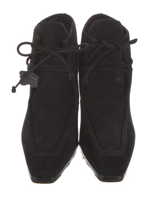 Burberry Suede Lace-Up Boots