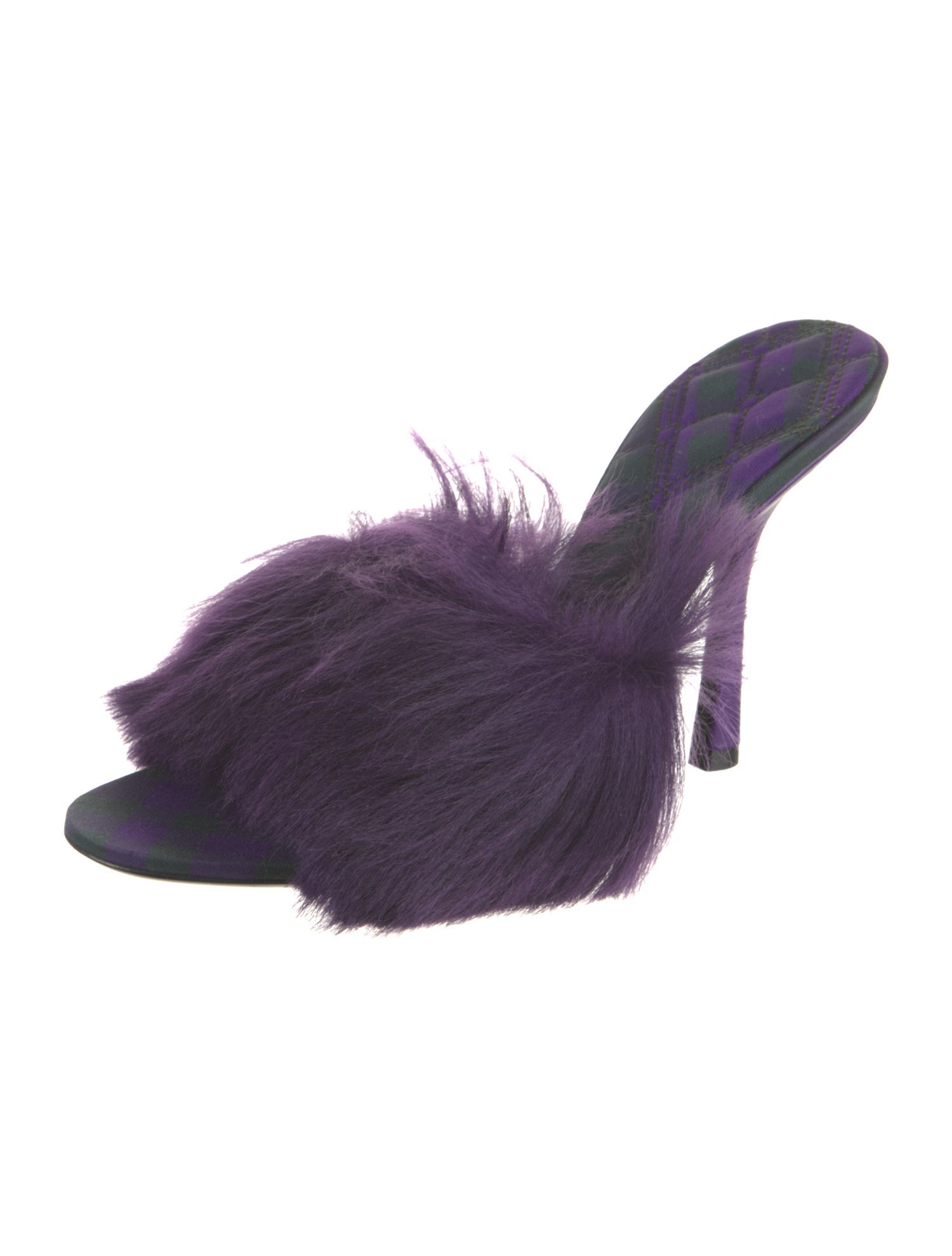 Burberry Faux Fur Slides