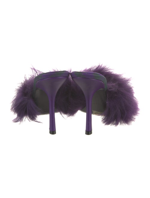 Burberry Faux Fur Slides
