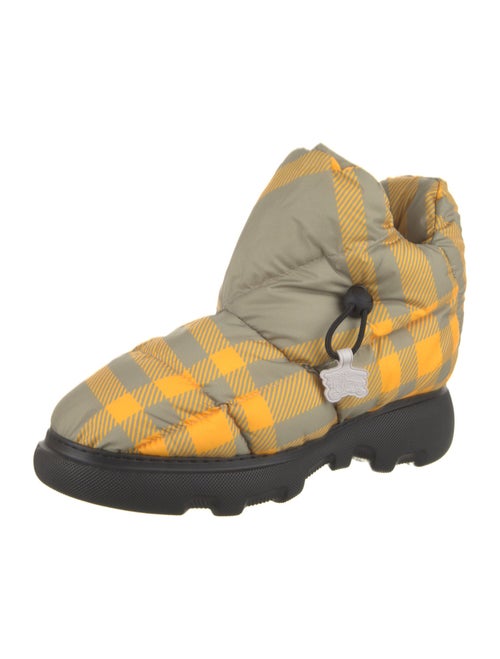 Burberry Nylon Printed Chelsea Boots