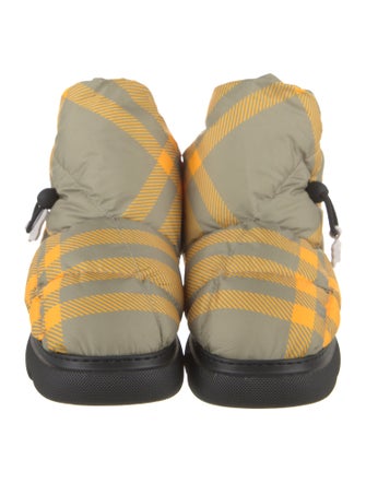 Burberry Nylon Printed Chelsea Boots