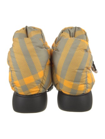 Burberry Nylon Printed Chelsea Boots