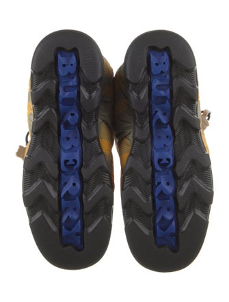 Burberry Nylon Printed Chelsea Boots