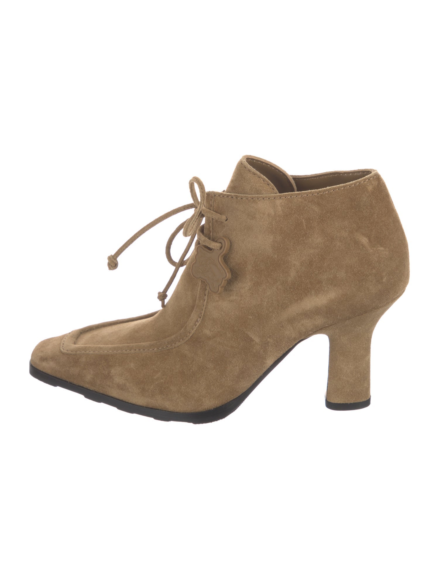 Burberry Suede Lace-Up Boots