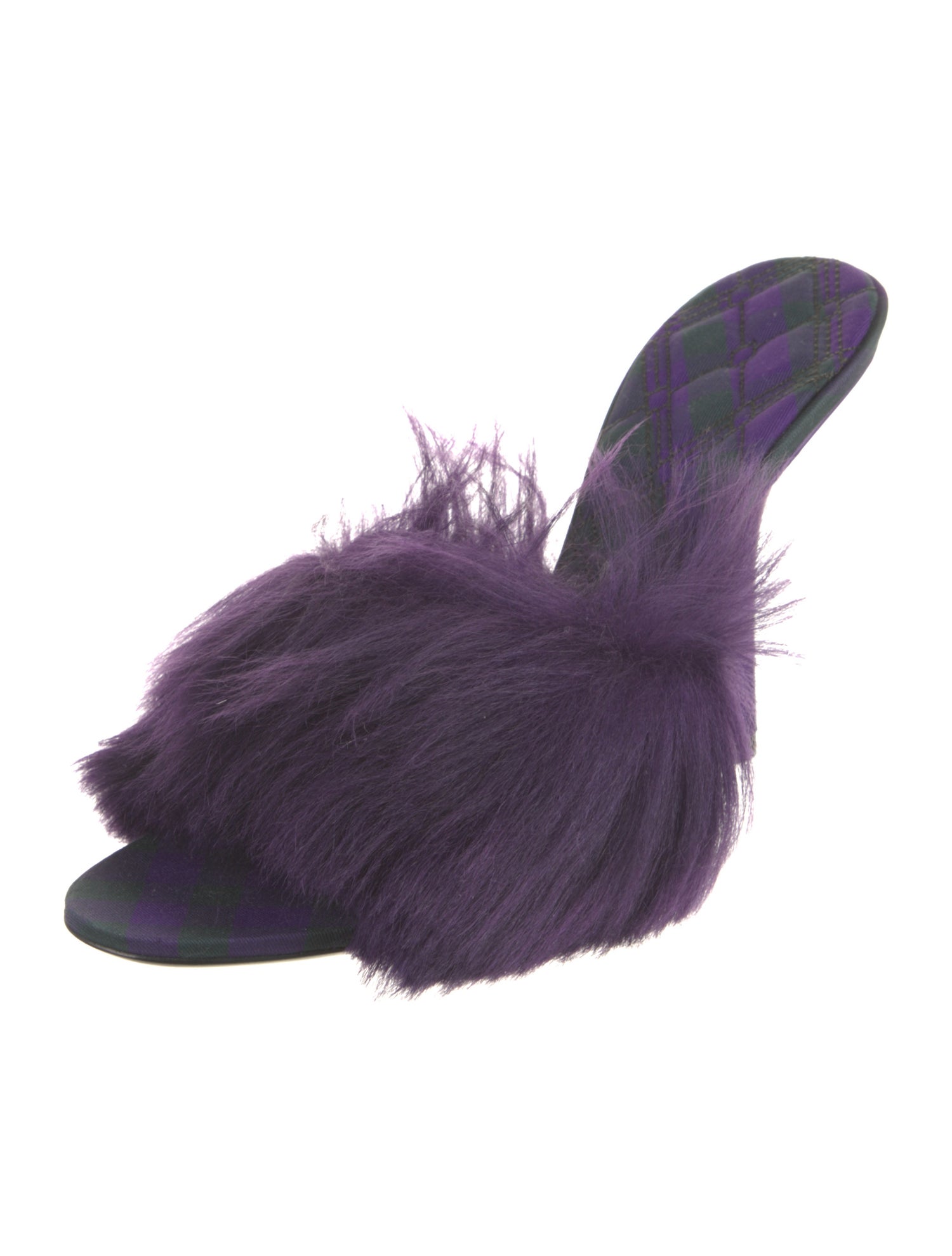 Burberry Faux Fur Slides