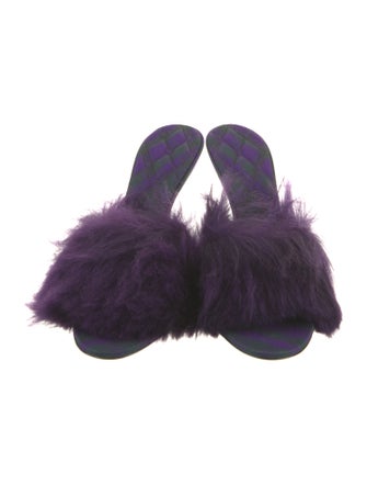Burberry Faux Fur Slides