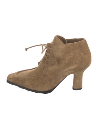 Burberry Suede Lace-Up Boots