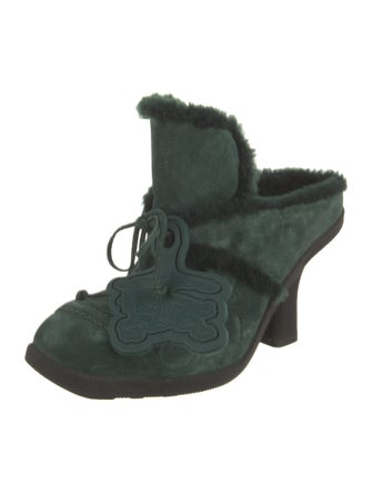 Burberry Suede Mules