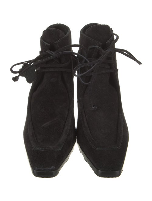 Burberry Suede Lace-Up Boots