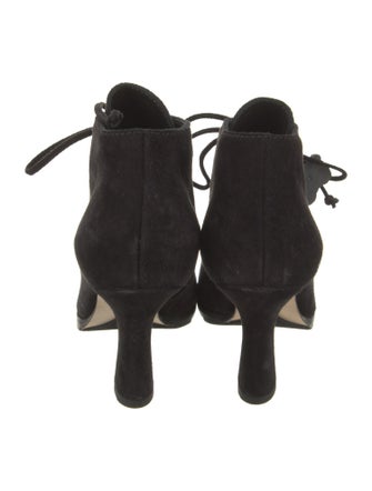 Burberry Suede Lace-Up Boots