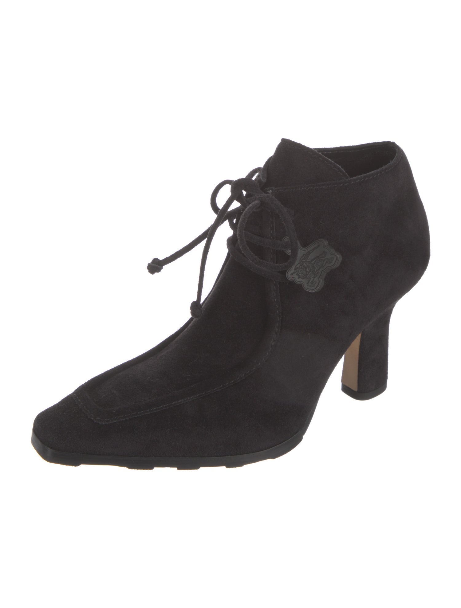 Burberry Suede Lace-Up Boots