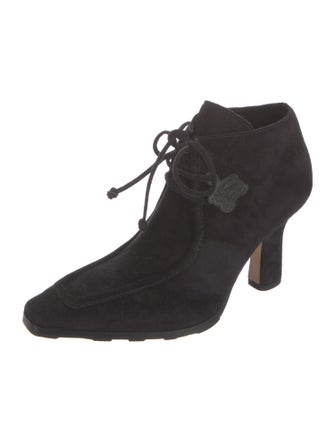 Burberry Suede Lace-Up Boots