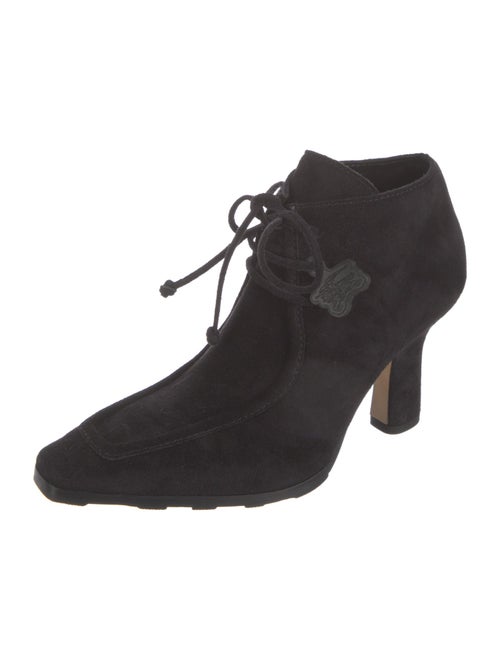Burberry Suede Lace-Up Boots
