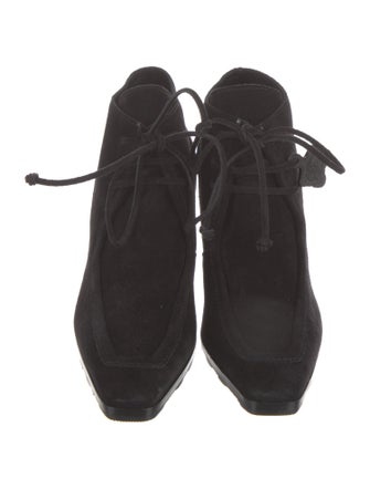 Burberry Suede Lace-Up Boots