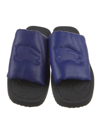 Burberry Leather Colorblock Pattern Sandals