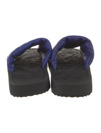 Burberry Leather Colorblock Pattern Sandals