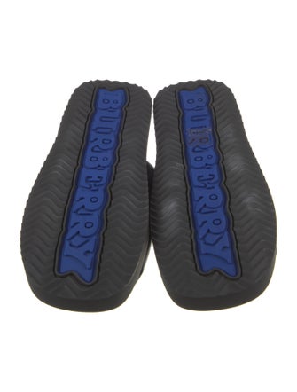 Burberry Leather Colorblock Pattern Sandals