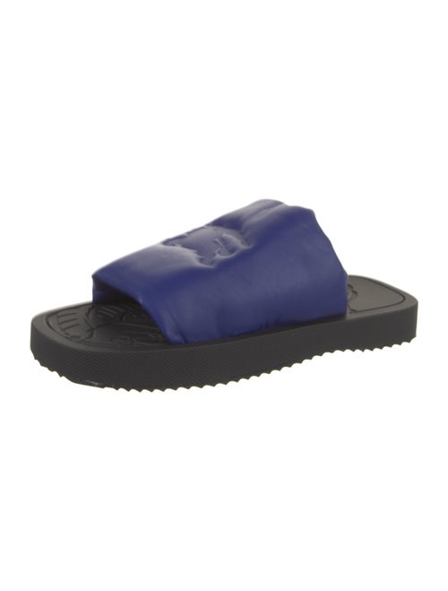 Burberry Leather Colorblock Pattern Slides