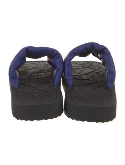 Burberry Leather Colorblock Pattern Slides