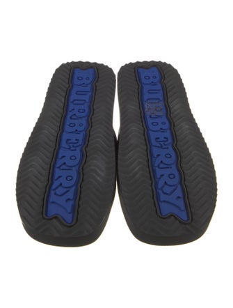 Burberry Leather Colorblock Pattern Slides