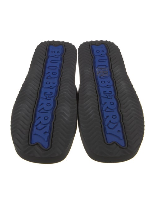 Burberry Leather Colorblock Pattern Slides