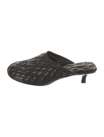 Burberry Leather Printed Mules