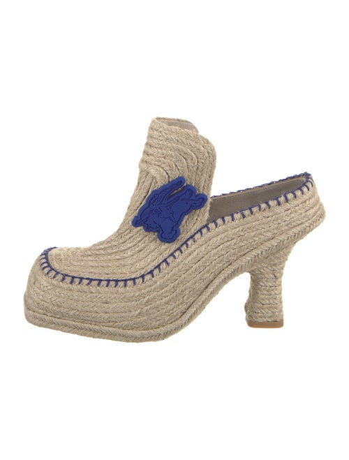 Burberry Jute Whipstitch Trim Mules